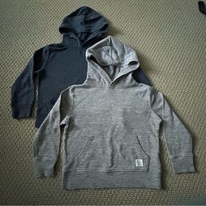 GAP Kids Gray and Navy lightweight Hoodies bundle